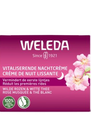 Weleda Wilde rozen & witte thee nachtcreme 40 Milliliter