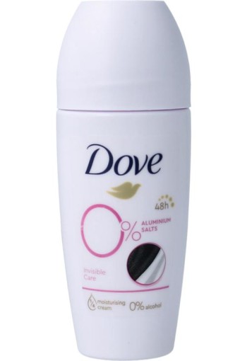 Dove Deodorant roller invisible care 0% (50 Milliliter)