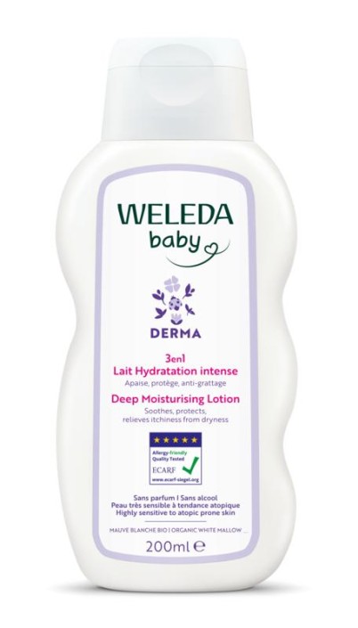 Weleda Baby derma 3 in 1 bodylotion bio 200 Milliliter