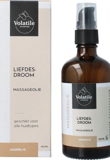 Volatile Massageolie liefdesdroom glas met pomp (100 Milliliter)