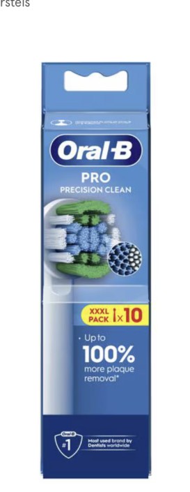 Oral-B Precision Clean Opzetborstels Wit - 10 Stuks