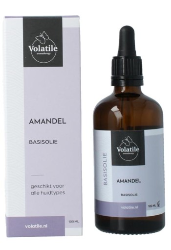 Volatile Amandel basisolie glazen fles (100 Milliliter)