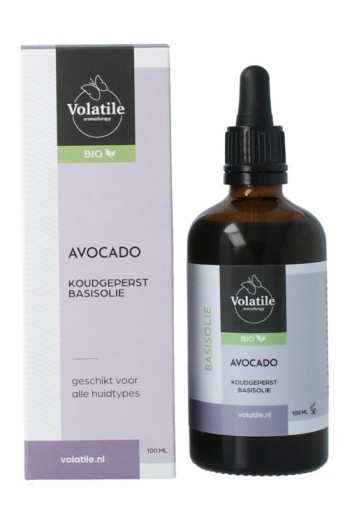 Volatile Avocado koudgeperst basisolie bio glazen fles (100 Milliliter)