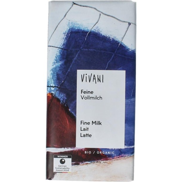 Vivani Chocolade melk bio (80 Gram)