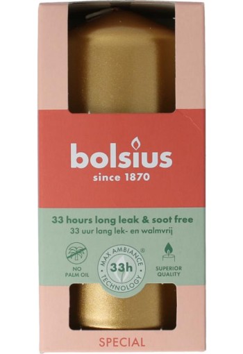 Bolsius Stompkaars 120/58 golden orange (1 Stuks)