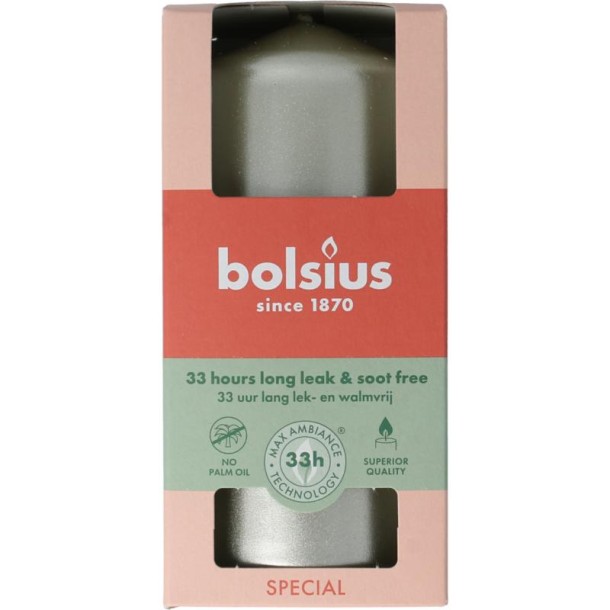 Bolsius Stompkaars 120/58 white silver (1 Stuks)