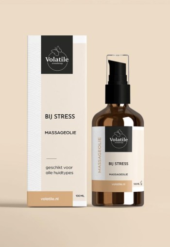 Volatile Massageolie bij stress glas met pomp (100 Milliliter)