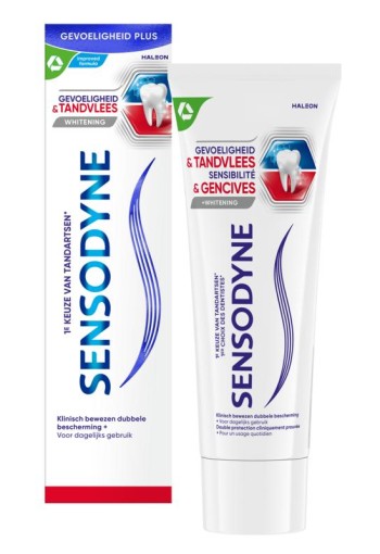 Sensodyne Tandpasta gevoeligheid & tandvlees whitening (75 Milliliter)