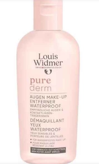 Louis Widmer Purederm Oogmake-Up Reiniging Waterproof Zonder Parfum 100ML