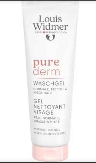 Louis Widmer Purederm Wash Gel Gezicht Zonder Parfum 125 ML