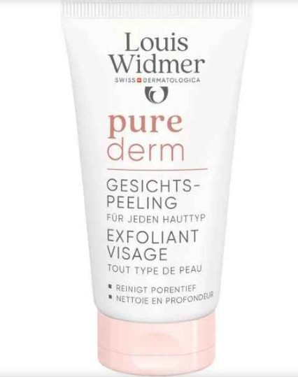 Louis Widmer Purederm Gezichtspeeling Zonder Parfum 50 ML