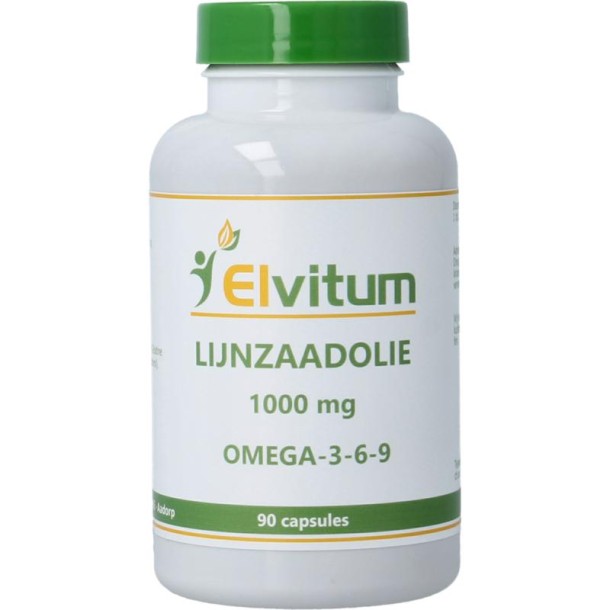 Elvitum Lijnzaadolie omega 3-6-9 (90 Capsules)