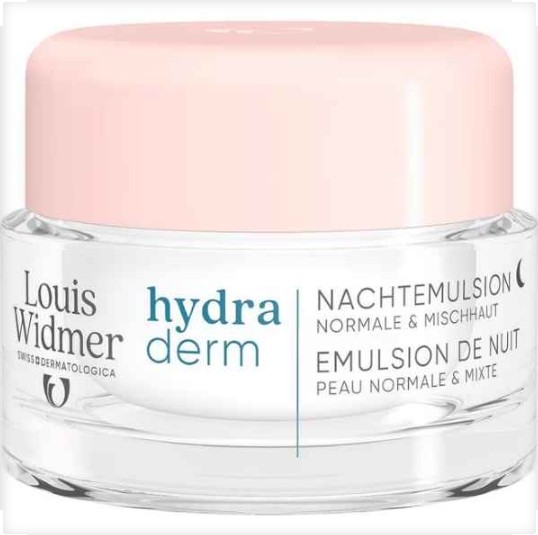 Louis Widmer Hydraderm Nachtemulsie Licht Geparfumeerd 50 ML
