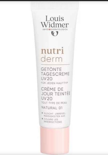 Louis Widmer Nutriderm Getinte Dagcrème UV SPF 20 Naturel 01 Zonder Parfum 30 ML