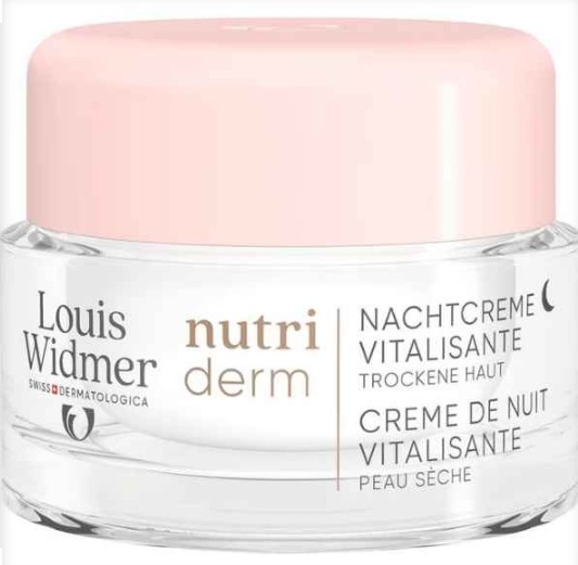 Louis Widmer Nutriderm Nachtcrème Vitalisante Licht Geparfumeerd 50ML