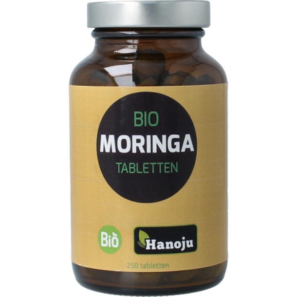 Hanoju Moringa bladpoeder 500mg (250 Tabletten)