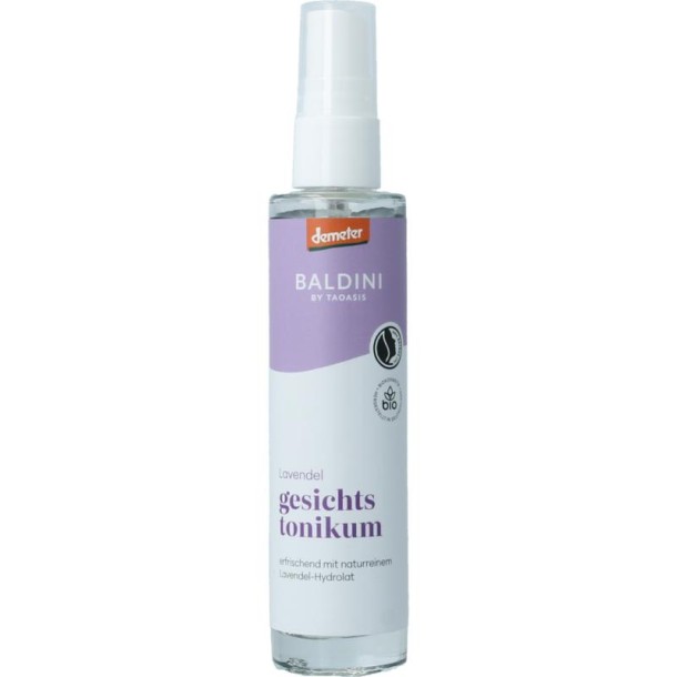 Baldini Gezichtstonic lavendel hydrolaat demeter (50 Milliliter)