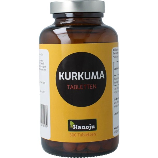 Hanoju Kurkumapoeder 500mg (300 Tabletten)