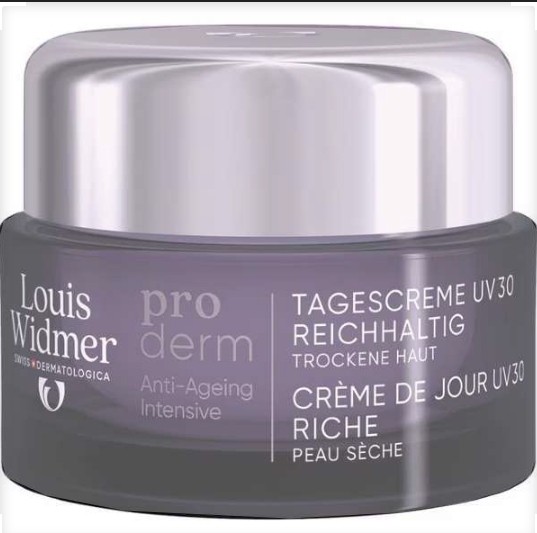 Louis Widmer Proderm Dagcrème UV SPF 30 Rijke Textuur Zonder Parfum 50ML