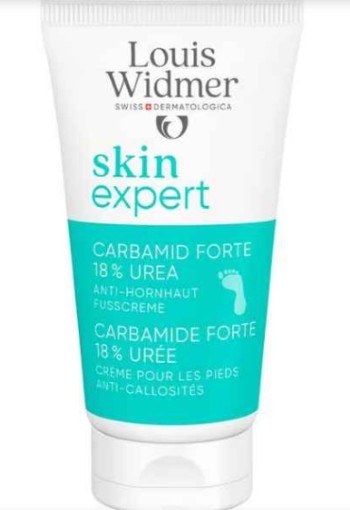 Louis Widmer Skinexpert Carbamide Forte 18 % Ureum Voetencrème Tegen Eelt Zonder Parfum 50ML