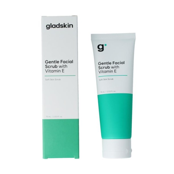 Gladskin Facial scrub gentle with vitamine E (75 Milliliter)