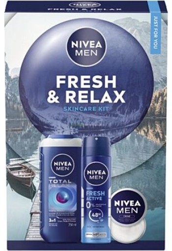 Nivea men Fresh & Relax Geschenkset Mannen