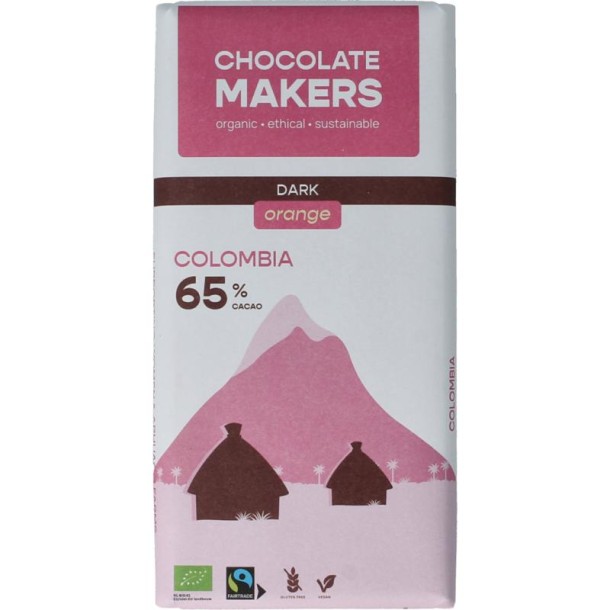 Chocolatemakers Colombia dark sinaas 65% bio (80 Gram)