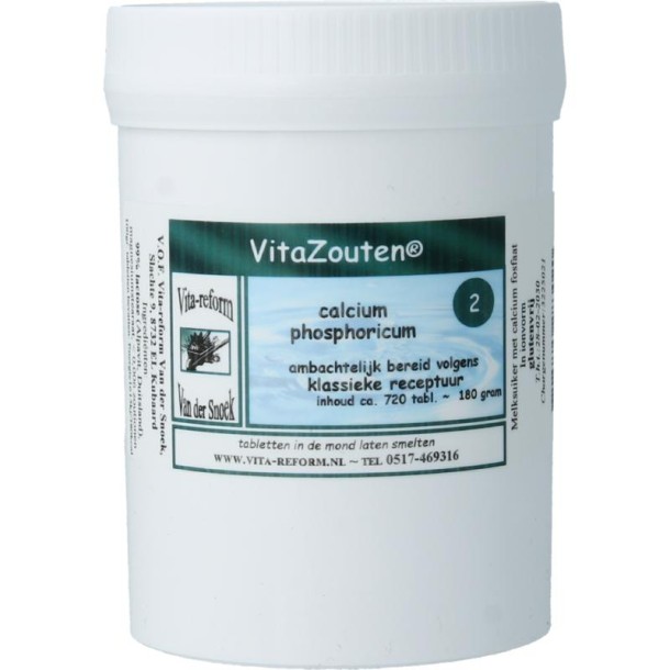 Vitazouten Calcium phosphoricum VitaZout nr. 02 (720 Tabletten)