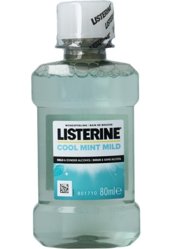Listerine Mondwater coolmint mild (80 Milliliter)