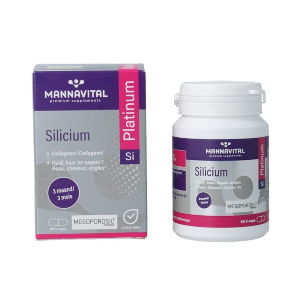 Mannavital Silicium platinum (90 Vegetarische capsules)