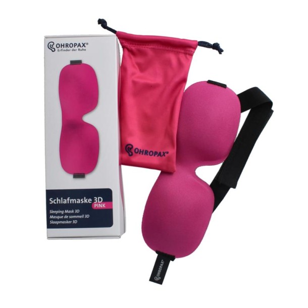 Ohropax Slaapmasker roze (1 Stuks)