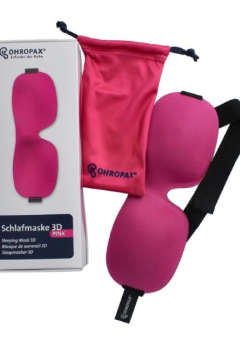 Ohropax Slaapmasker roze (1 Stuks)