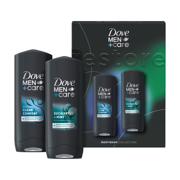 Dove Men+Care Cool Fresh & Minerals + Sage Duo Shower geschenkset 2x 250ml