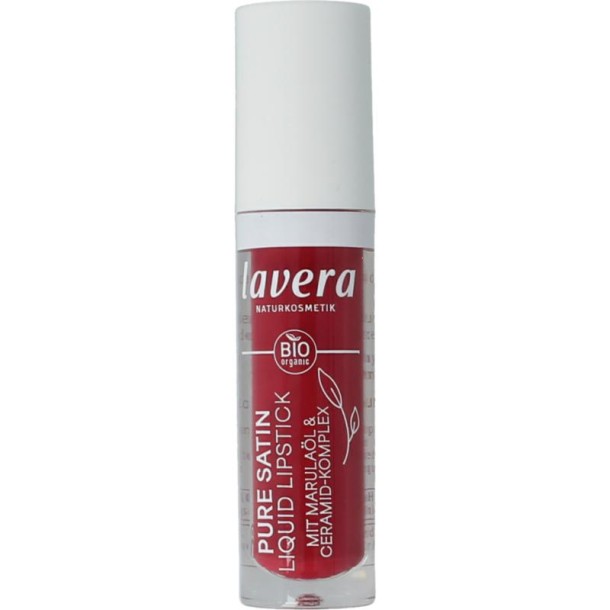 Lavera Lipstick liquid poppy red 01 bio (1 Stuks)