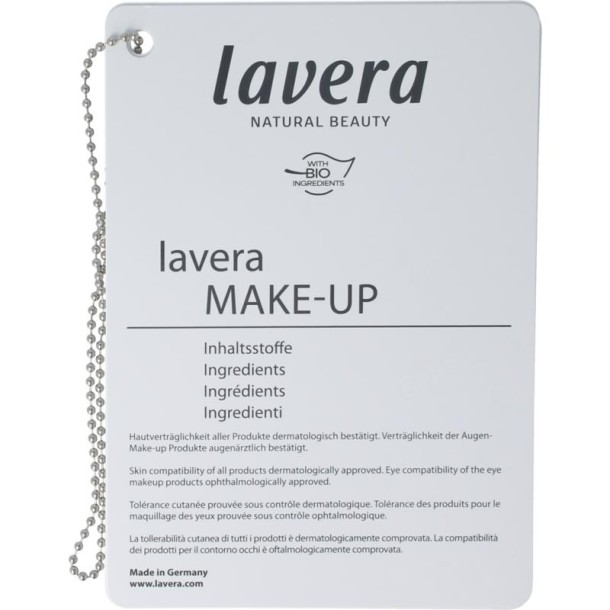 Lavera Colour cosmetics INCI boekje 09-2025 (1 Boek)