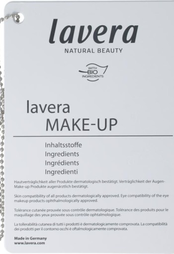 Lavera Colour cosmetics INCI boekje 09-2025 (1 Boek)