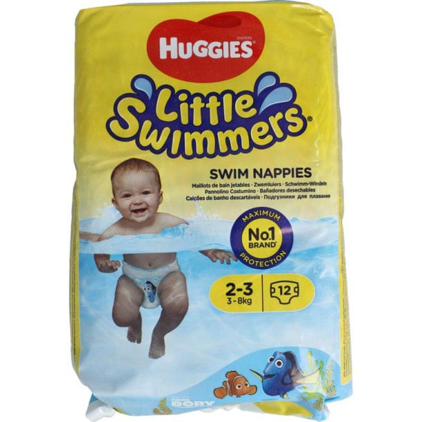 Huggies Little swimmers luiers 2-3 3-7 kg (12 Stuks)