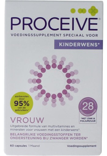 Proceive Kinderwens vrouw (60 Capsules)