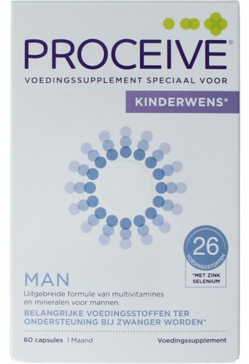 Proceive Kinderwens man (60 Capsules)