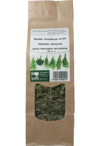 Marma Smalle weegbree kruid (100 Gram)