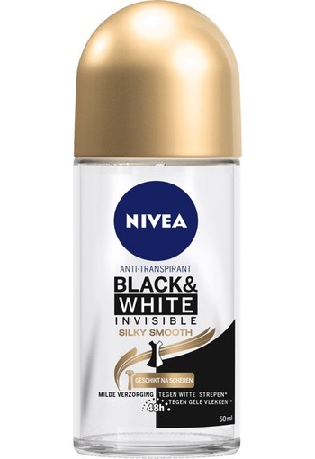NIVEA Black & White Silky Smooth Deodorant Roller 50 ml