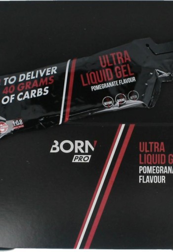 Born Super liquid gel pomegranate 60ml (12 Stuks)