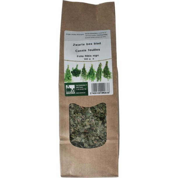 Marma Zwarte bes blad (100 Gram)