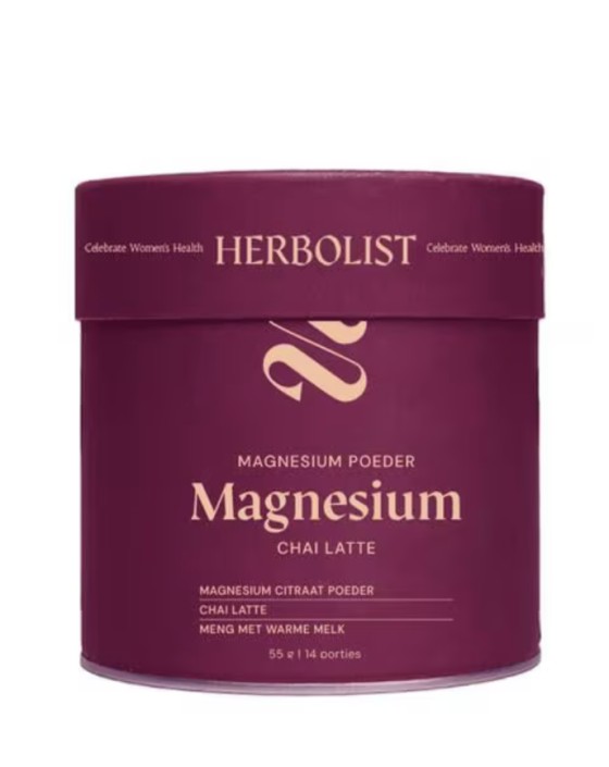 Herbolist magnesium poeder beauty chai latte