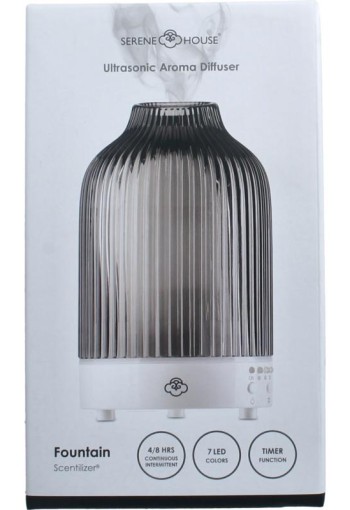 Serene House Aroma diffuser fountain antraciet (1 Stuks)