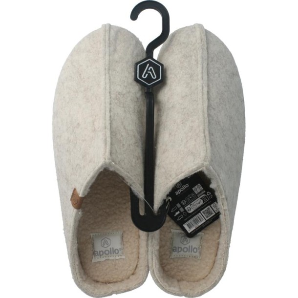 Apollo Zweedse slof beige 41/42 dames (1 Paar)