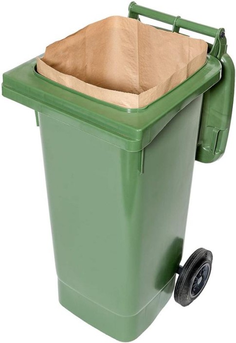 Biomat Afvalzak composteerbaar papier 120/140 liter (25 Stuks)