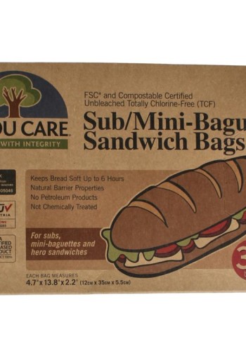If You Care Mini baguette & sandwich bags (30 Stuks)
