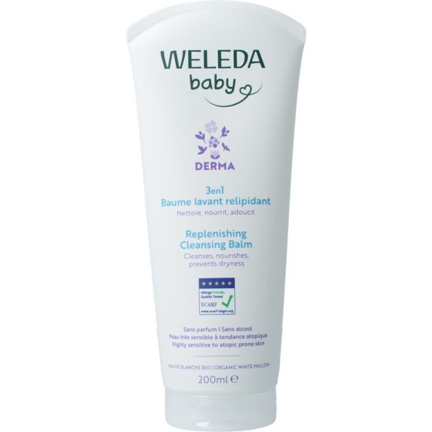 Weleda Baby derma 3 in 1 douchecreme bio 200 Milliliter