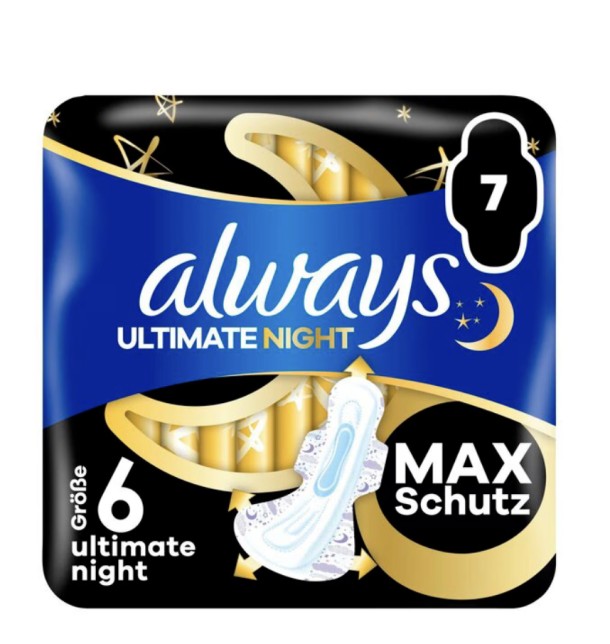 Always Ultimate Night Maandverband mt 6, 7 stuks